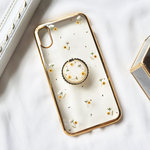 【ミモザのお花畑】 押し花スマホケース　バンパーケース　iphoneケース ソフトケース　手帳型ケース　スマホリング　耐衝撃ケース　13 14 SE2 XR 11 12 6 8 7 ミモザ　かすみ草
