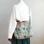 3WAYバッグ（sky　flower・グリーン）ミナペルホネン生地使用・ハンドメイド