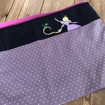 防災頭巾カバー〜ラプンツェル、スモークラベンダー