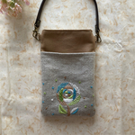 ミナペルホネンsand rose♡スマホポーチ♡スマホバッグ♡green mix