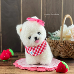 柴犬カットのポメポメちゃん羊毛フェルト