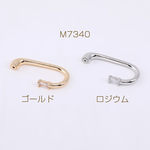 M7340-R  6個  デザインピアスキャッチ ジルコニア付き 18×34mm   3×（2ヶ）