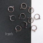 【6個】ステンレスフープピアス（レバーバック）