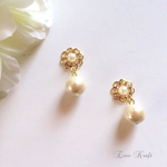 パールフラワー イヤリング/ ピアス