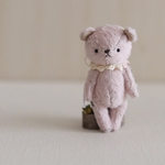 約8.5cm 春色なミニテディベア 桜色クマさん