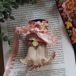 【マジェステ】ネイビーチュールに刺繍リボン♡