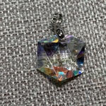 六芒星カット クリアビビッド ペンダントトップ VD-513