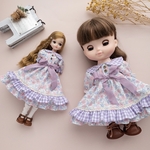 【2点セット】リカちゃんソランちゃんお揃いワンピース（紫）