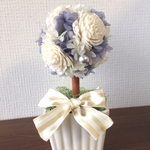 ＊m様専用ページ＊ソーラーローズのミニトピアリー*white*