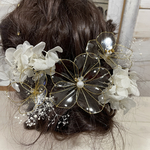 再販♡大人気♡成人式♡結婚式♡ドライフラワーアメリカンフラワードライフラワーキラキラ髪飾り