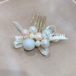 suiren1008さま専用　パールとリボンのヘアアクセ♫