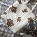 再販♡オムツポーチ❁︎くまアイボリー