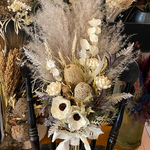 Shabby Chic バンクシア&アネモネbouquet グレージュ×ホワイト