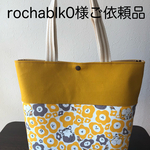 ご依頼品　コーギーとスズメ　ポケットいっぱいトートバッグ