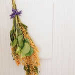 ミモザのキャンバススワッグ