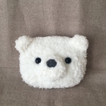 ふわもこシロクマさんポーチʕ•ᴥ•ʔホワイト