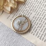 ネイルのようなバンカーリング スマホリング iPhoneSE iPhone12 iPhone12Pro ニュアンス ニュアンスケース iPhoneケース ケータイケース 全機種対応