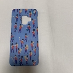 No.274 受注製作　新柄　リバティ　Musical March ミュージカルマーチ　ブルー　iPhoneケース