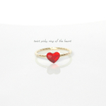 edy-t■twist pinky ring of the heart☆送料無料