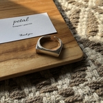 square silver ring