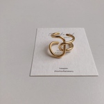 matte metal design ring