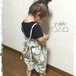 白くまさん&ペンギンさんのパンケーキ作り♡楽ちん長ーく着れる つなぎ 90〜