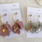 花びらピアス