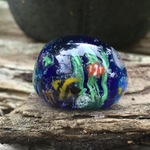 ご予約品 hinaakitake様 ★手作りガラス 海のペーパーウェイト★