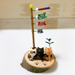 ねこと鯉のぼり