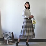 【mina26262626様専用　祝❤2周年　感謝セール♪】レイヤー風タックスカート