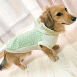 犬服【お花💐の刺繍パーカー】