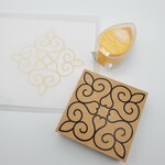 【アイヌ文様】春のハートとエプイ(つぼみ)のスタンプ【大】