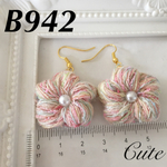 再販)お花ピアスB942