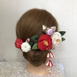 つまみ細工髪飾り43