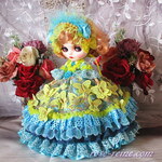☆Sale 蒼のセレナーデ 蝶が舞う魅惑の豪華ボリュームフリルドレス4点セット