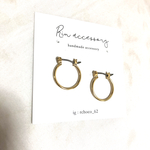 【人気✳︎✳︎】チタンポスト　シンプルリングピアス