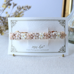 お花のナチュラルバレッタ♡ミルクラテ"ミニ”