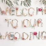【特集掲載】［ピンク］WELCOME TO OUR WEDDING 結婚式 ウェディングガーランド