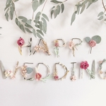 ［フラワー］HAPPY WEDDING ウェディングガーランド 結婚式