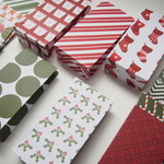 X'masパターンペーパーバッグ5pcs
