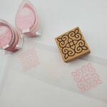 【アイヌ文様】春のハートとエプイ(つぼみ)のスタンプ【小】