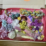 お花畑セット…ミモザドライフラワー、プリザーブドフラワーの詰め合わせお得なセット