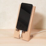 天然木《ブナ》木製スマホスタンド