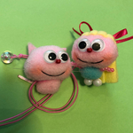 ポニーテールボンボンちゃんと、ペットの猫ボンちゃん