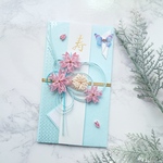 クイリングのご祝儀袋＊晴天に桜、そして蝶