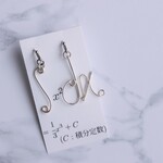 積分ピアス（シルバー）