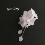 ふんわり桜のブローチ＊*