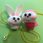 ポニーテールボンボンちゃんと、ペットのうさぎボンボンちゃん♪♪