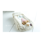 mo＊様専用お買い物ページ Cable pattern sleeve knit (後ろ姿のわんちゃんセーター)
