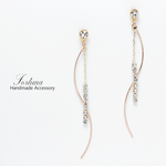 シンプルウェーブ(473) ピアス/ノンホールピアス/樹脂ピアス